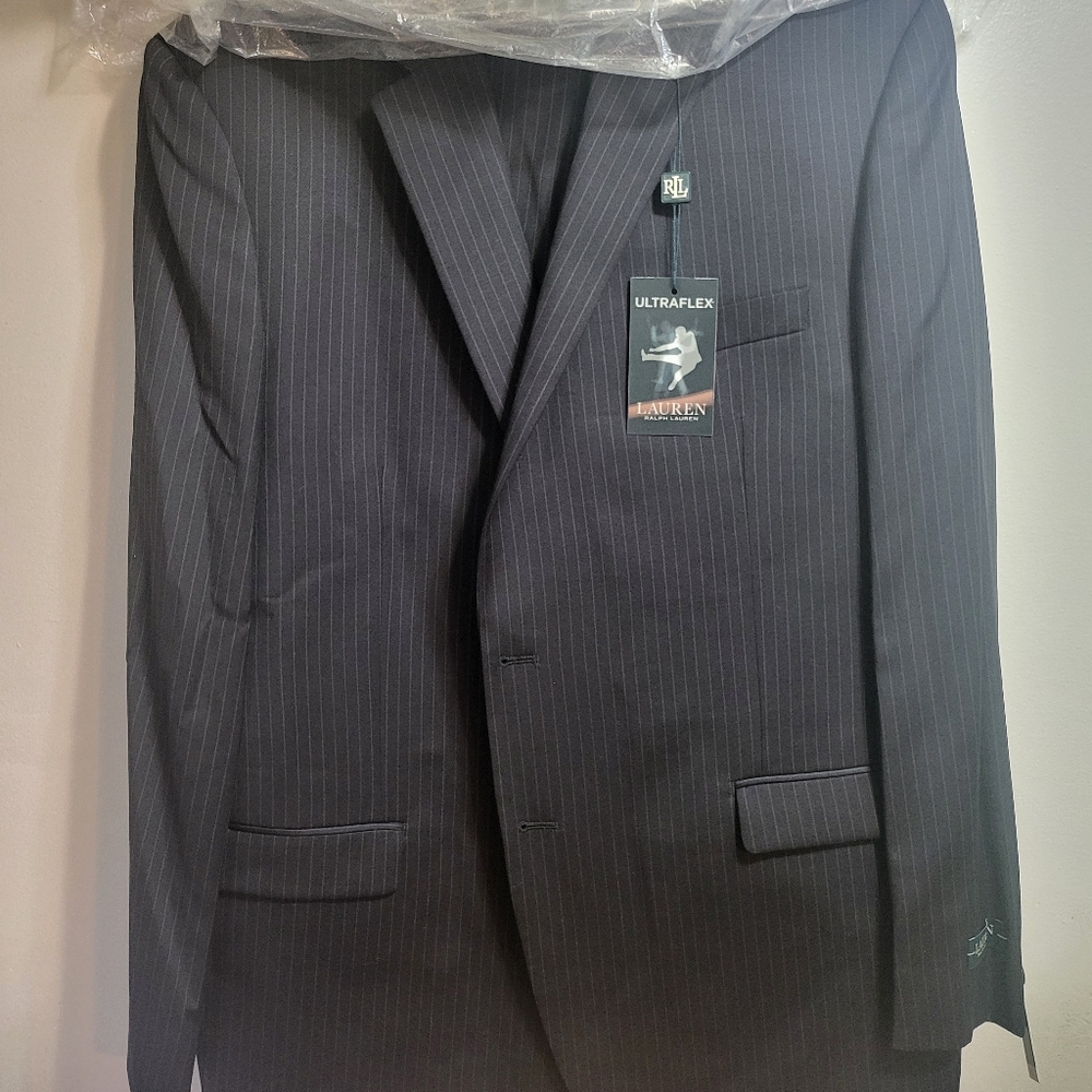 Suit ( white pin stripe ) Pants Are A 40W And They Arent Hemmed.